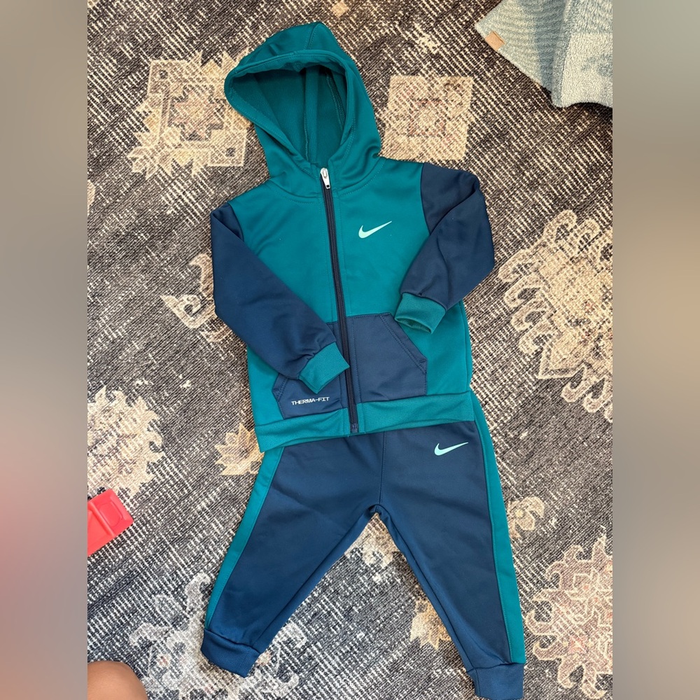 Nike Green and Blue Tracksuit